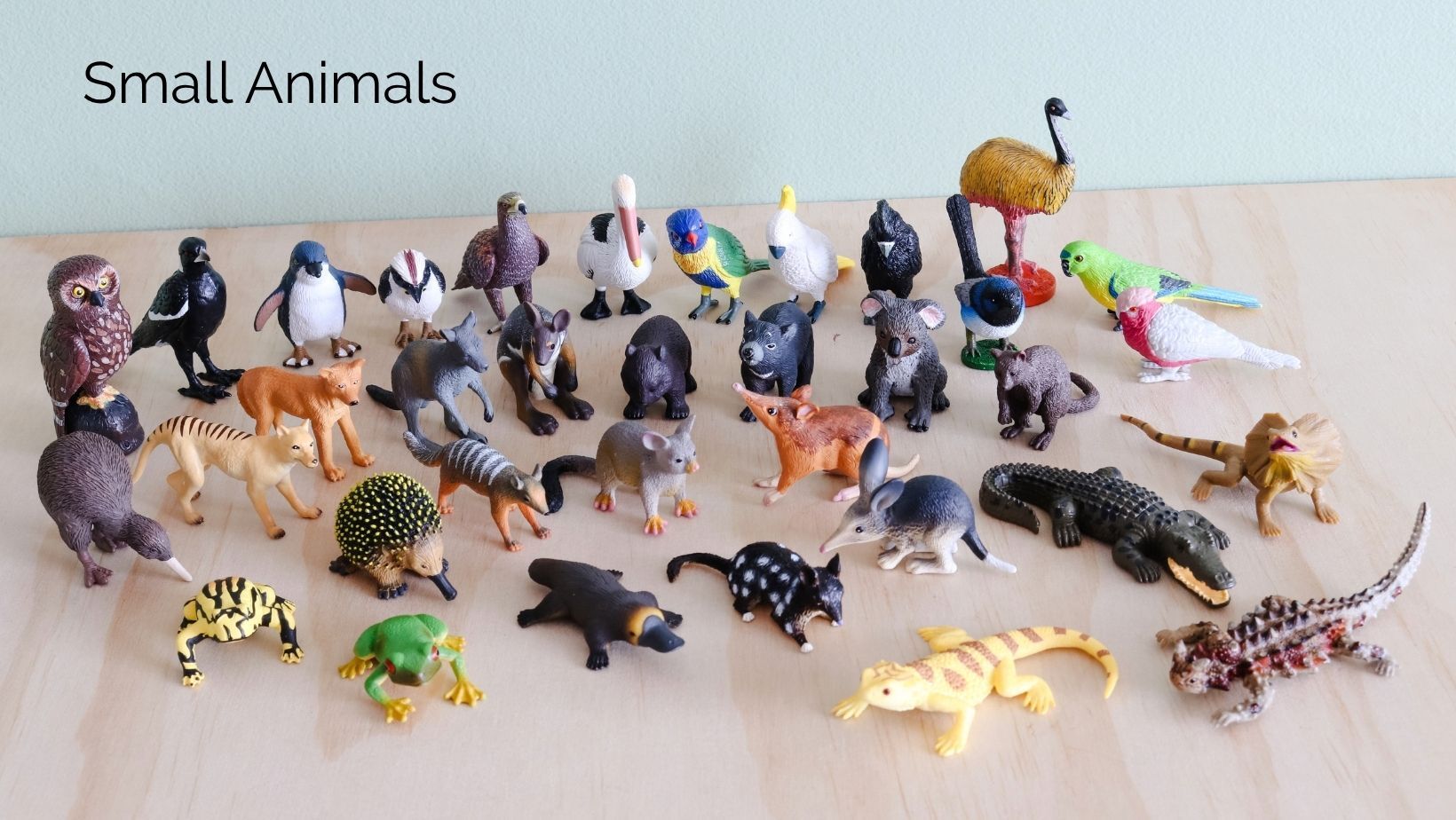 Science and Nature small Aussie animal figurines