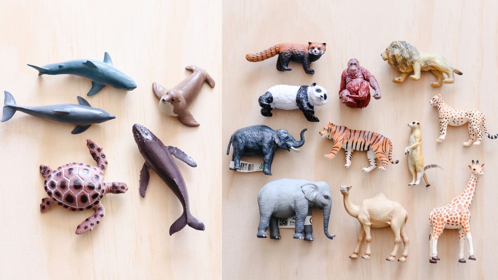 Science and Nature sealife and zoo small animal figurines